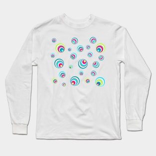 Pop Art Bubbles - neonlights Long Sleeve T-Shirt